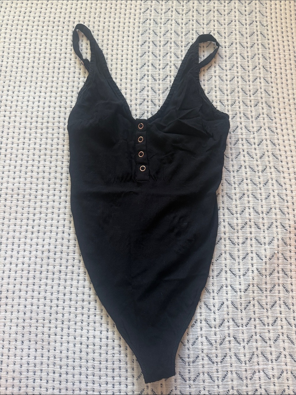 NWOT Free People Black Onesie Bodysuit